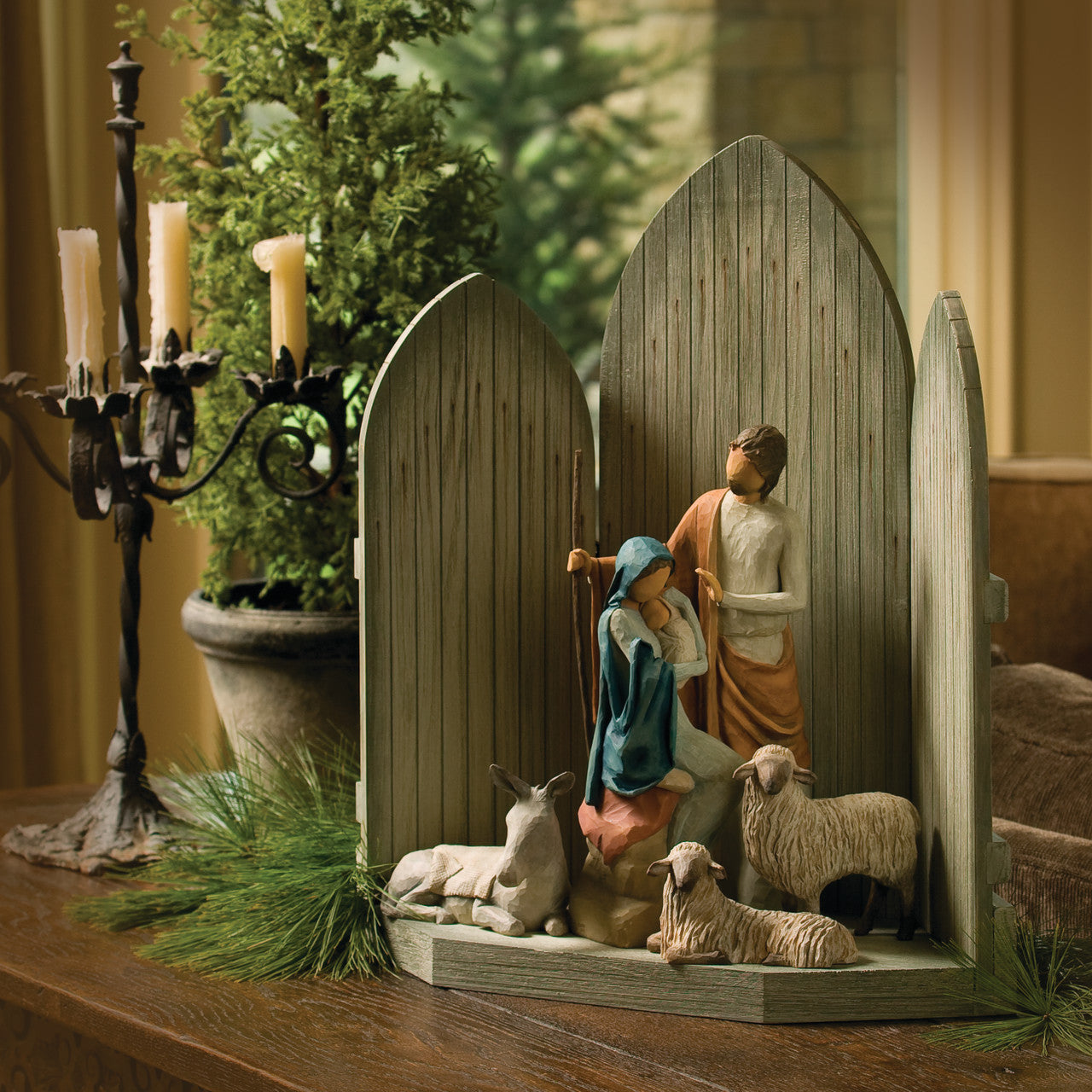 The Christmas Story Complete Large-scale 6-piece Nativity Set